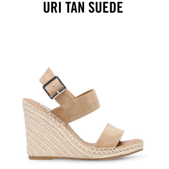 Steve Madden Shoes - STEVEN MADDEN Uri Suede Espadrille Wedge Sandals WOMEN’S SIZE 8.5